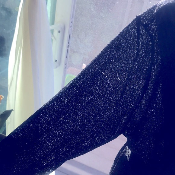 1X. Impressive. Black Honey Lace Knit Duster - Picture 3 of 4